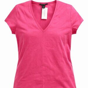 Banana Republic Pink V-Neck T-Shirt Size M New With Tags